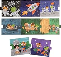 Vista 1 de Stephen Joseph, Rompecabezas de libro de cuentos, rompecabezas de piso grande para niños (20 piezas - 8 pies de largo)