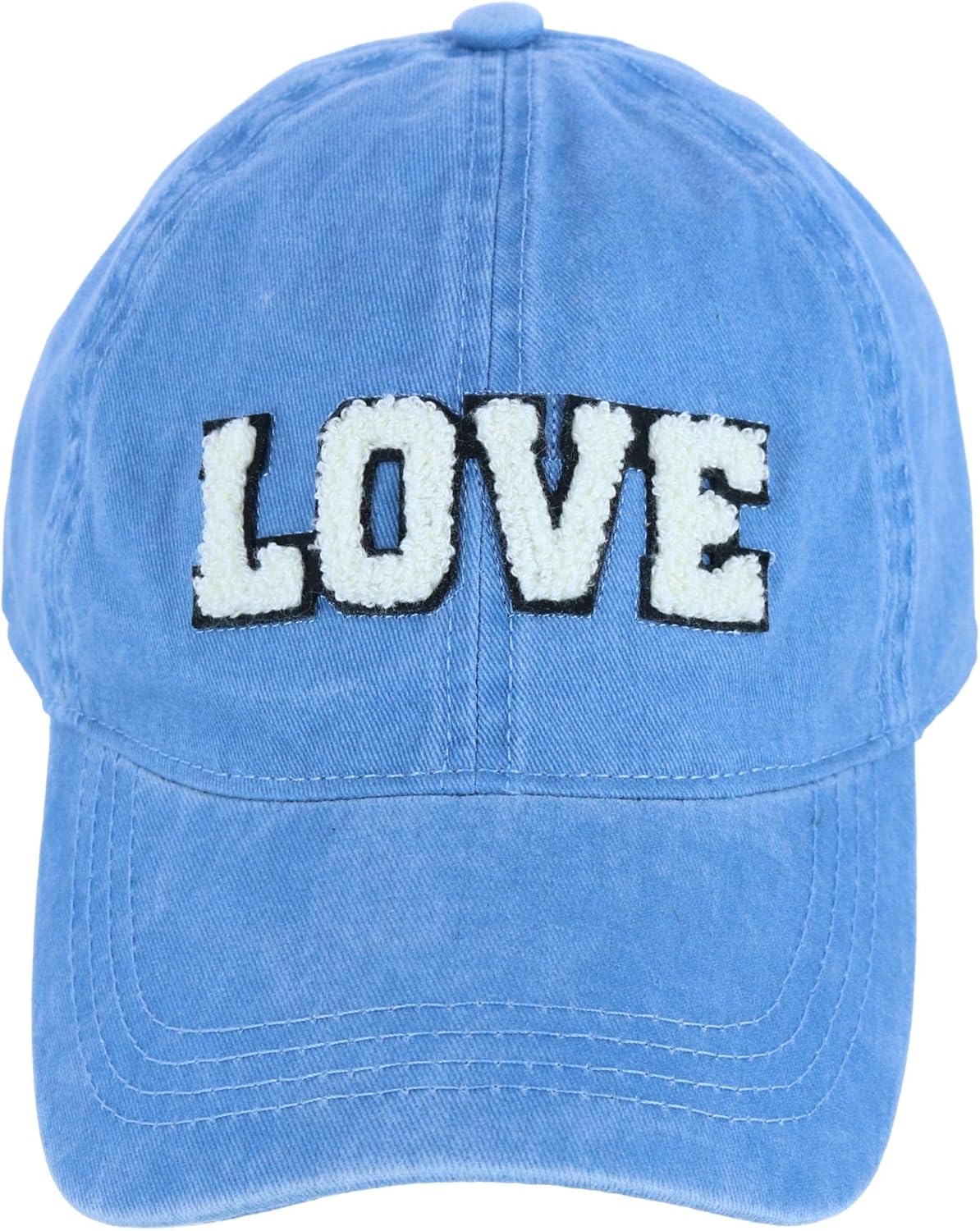 David & Young Women's Chenille Love Lettered Baseball Cap Hat