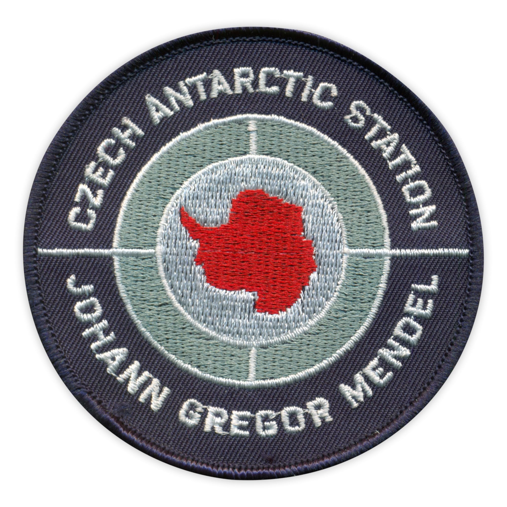 Zestaw czterech - Patchion Czech Antarctic Station Mendel - naszywka haftowana / odznaka/emblemat