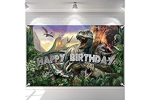 Avezzano Happy Birthday Dinosaur Banner