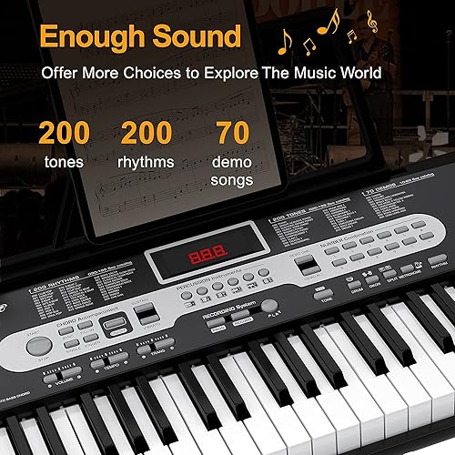 Miniatura 3 de Amyove, Teclado portátil de 61 teclas (KD003)