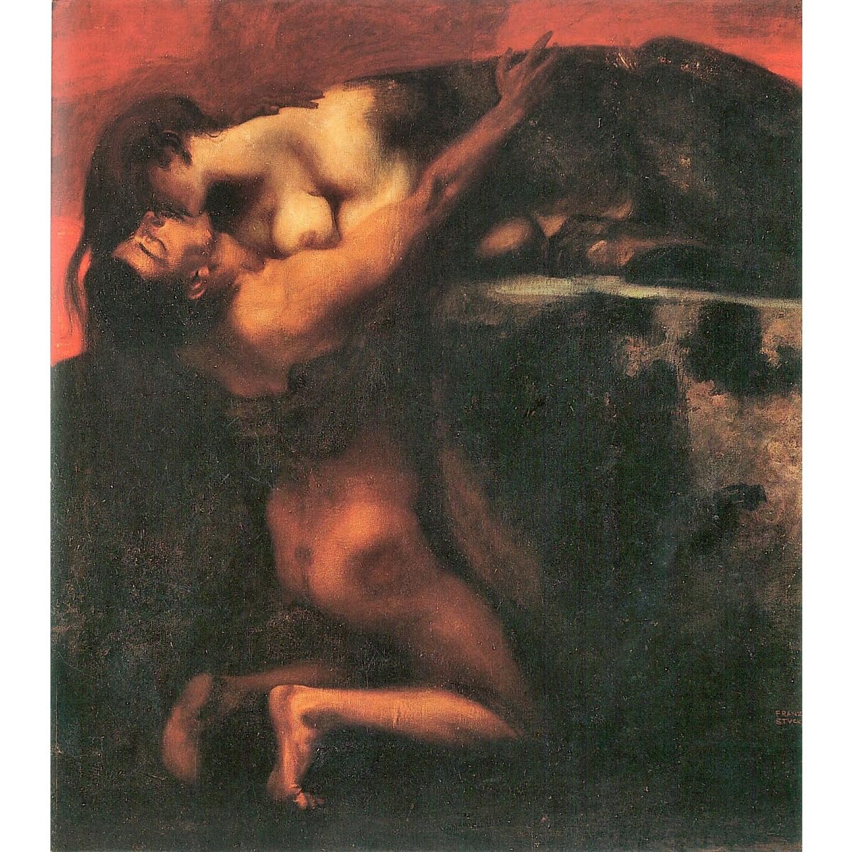 Le baiser du sphinx poster pour sublimer votre salon moderne - 2