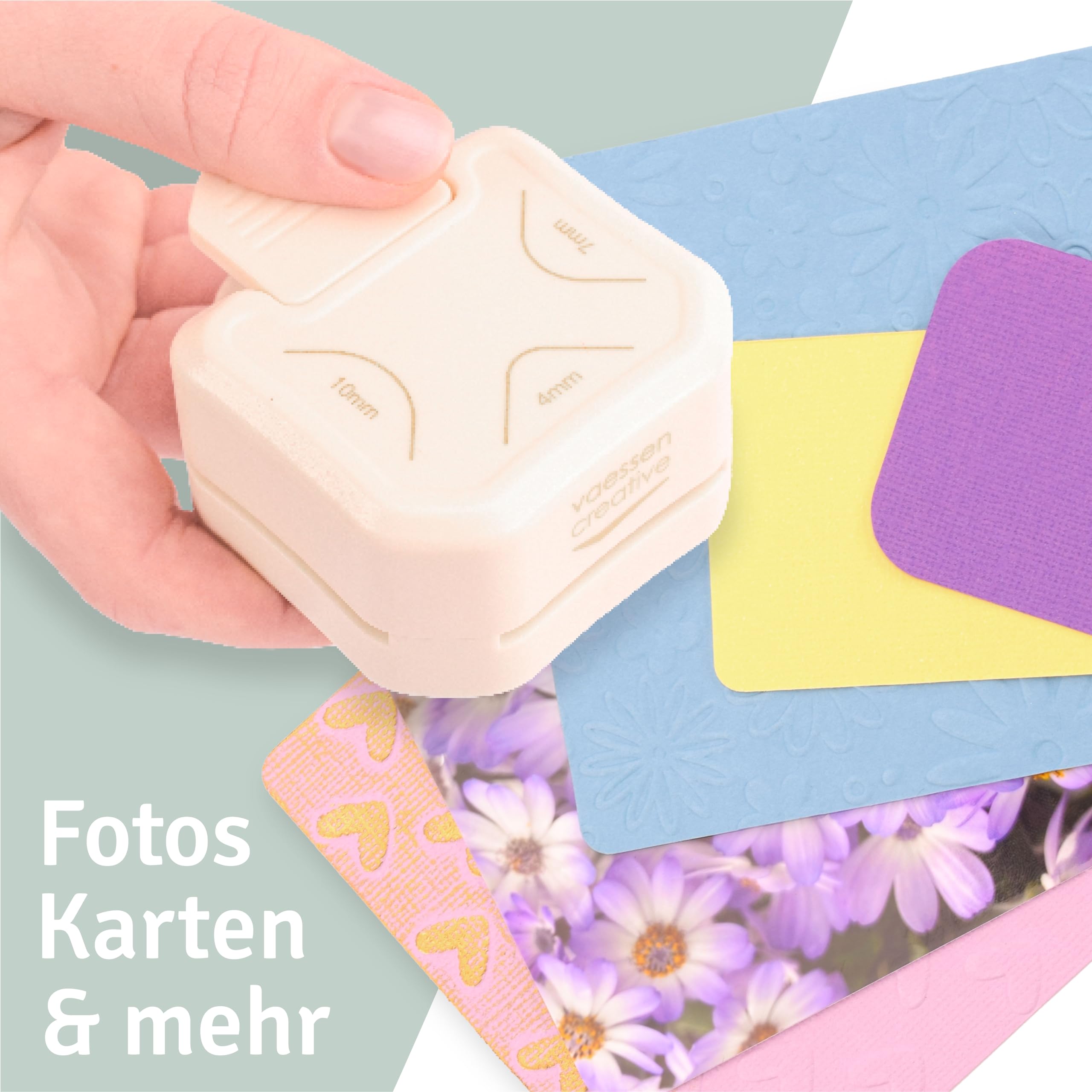 Punzone Angolare Per Carta – Arrotondatore Per Scrapbooking, Biglietti, Album Fai Da Te – Lama In Metallo, Taglio Pulito