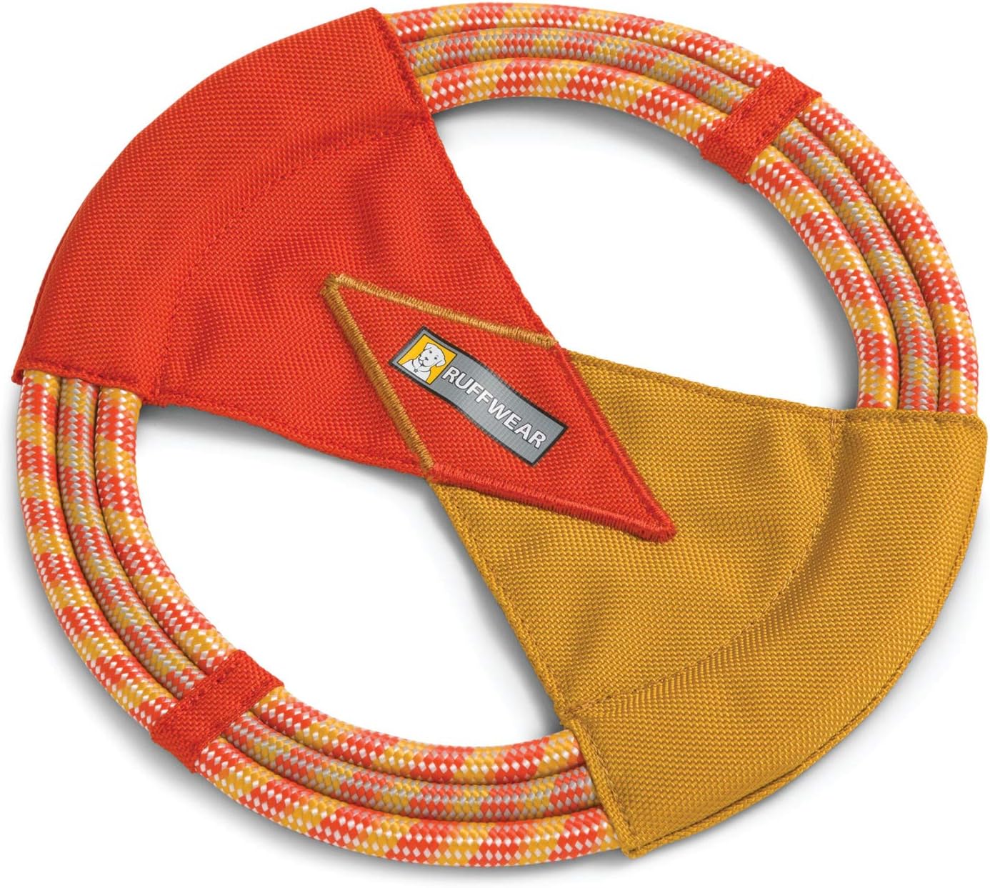 Ruffwear, Pacific Ring Dog Toy, Interactive Fetch and Tug Toy for Playing and Training, Sockeye Red