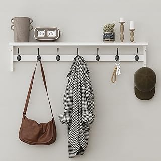 AMBIRD Coat Rack Wall Mount, 35 Inch Large Coat Hooks Wall Mounted with ...