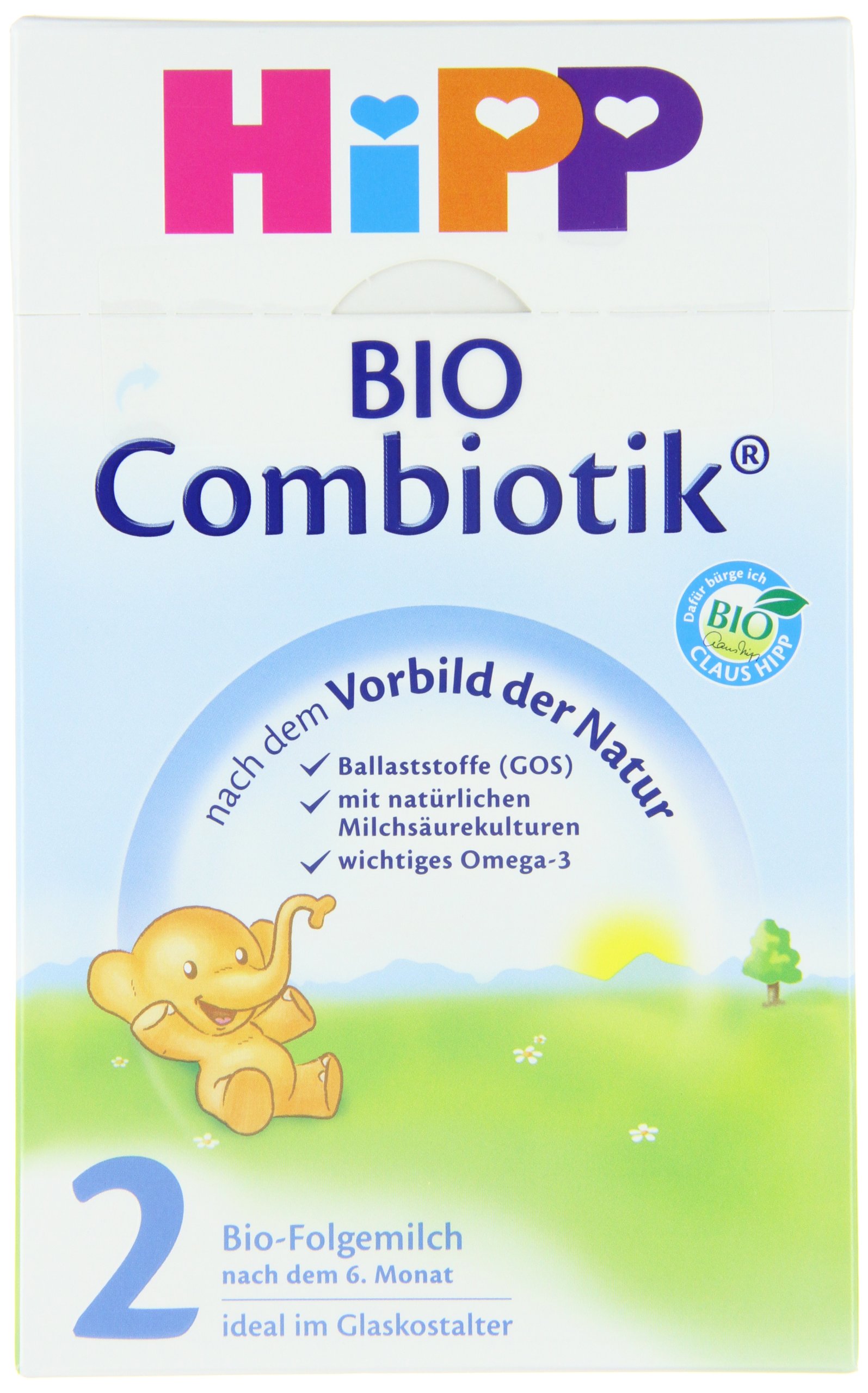 HiPP Orgánica 2 Combiotik 600g, paquete de 4 (4 x 600 g)