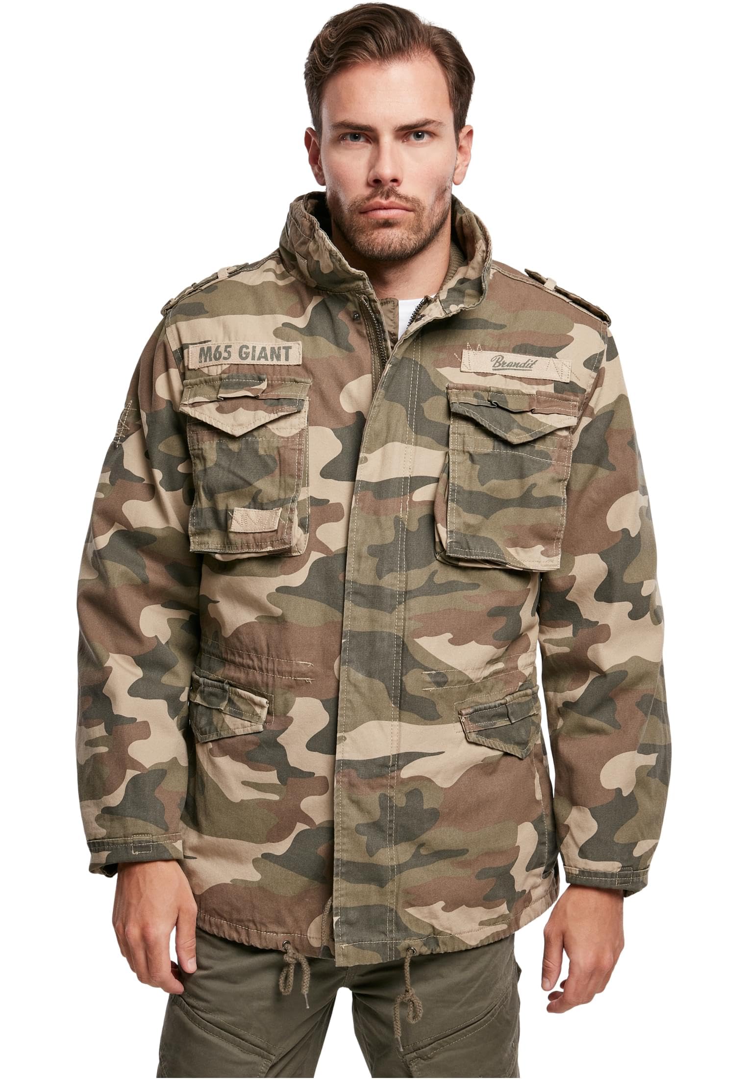 Brandit M65 Giant Jacket, Farbe: li.woodlan, Größe: M