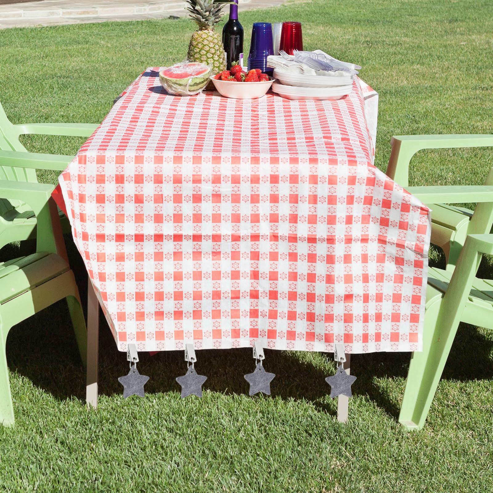 Pesos para Manteles, Pinzas Mantel Mármol, Pesas para Manteles en Perchas con Pinzas, para Mesas Decorativas, de Exterior, de Picnic, para Cenas Familiares
