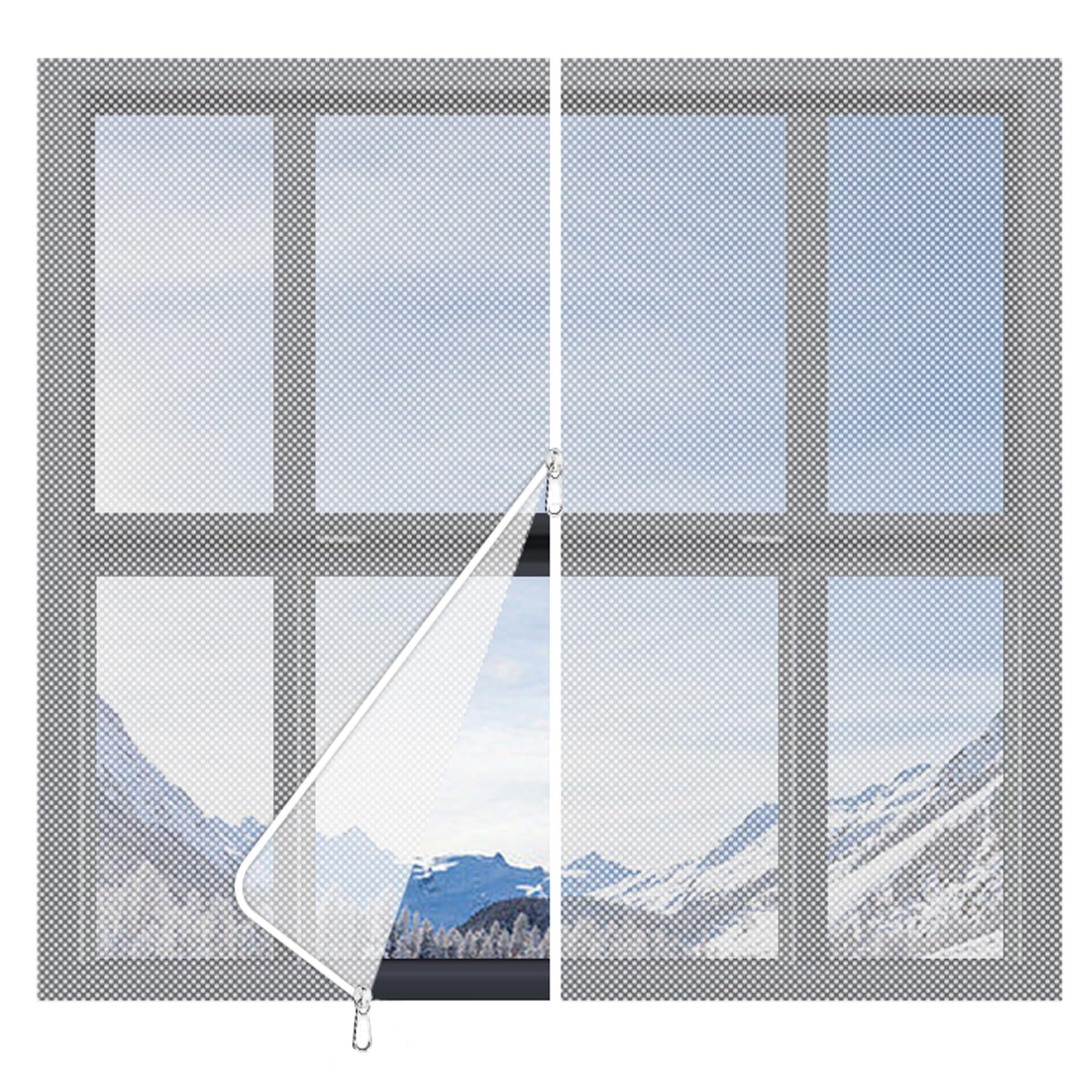 Marcos retro, Kit de aislamiento plástico burbujas, película térmica, retráctil for interiores, mantiene el frío afuera, las tormentas, cálido en invierno y fresco verano(120x240cm)