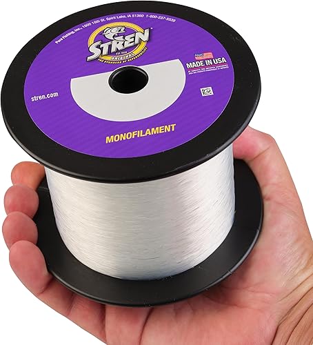 Miniatura 3 de Stren - Línea de pesca monofilamento original 2-Transparente/azul fluorescente,Claro,Transparente/azul fluorescente,Dorado (Hi-Vis Gold),Verde