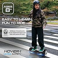 Vista 5 de Hover-1 Scooter ultra eléctrico de autoequilibrio con velocidad máxima de 9 MPH, rango de 9 millas, motor de 400 W, batería de iones de litio