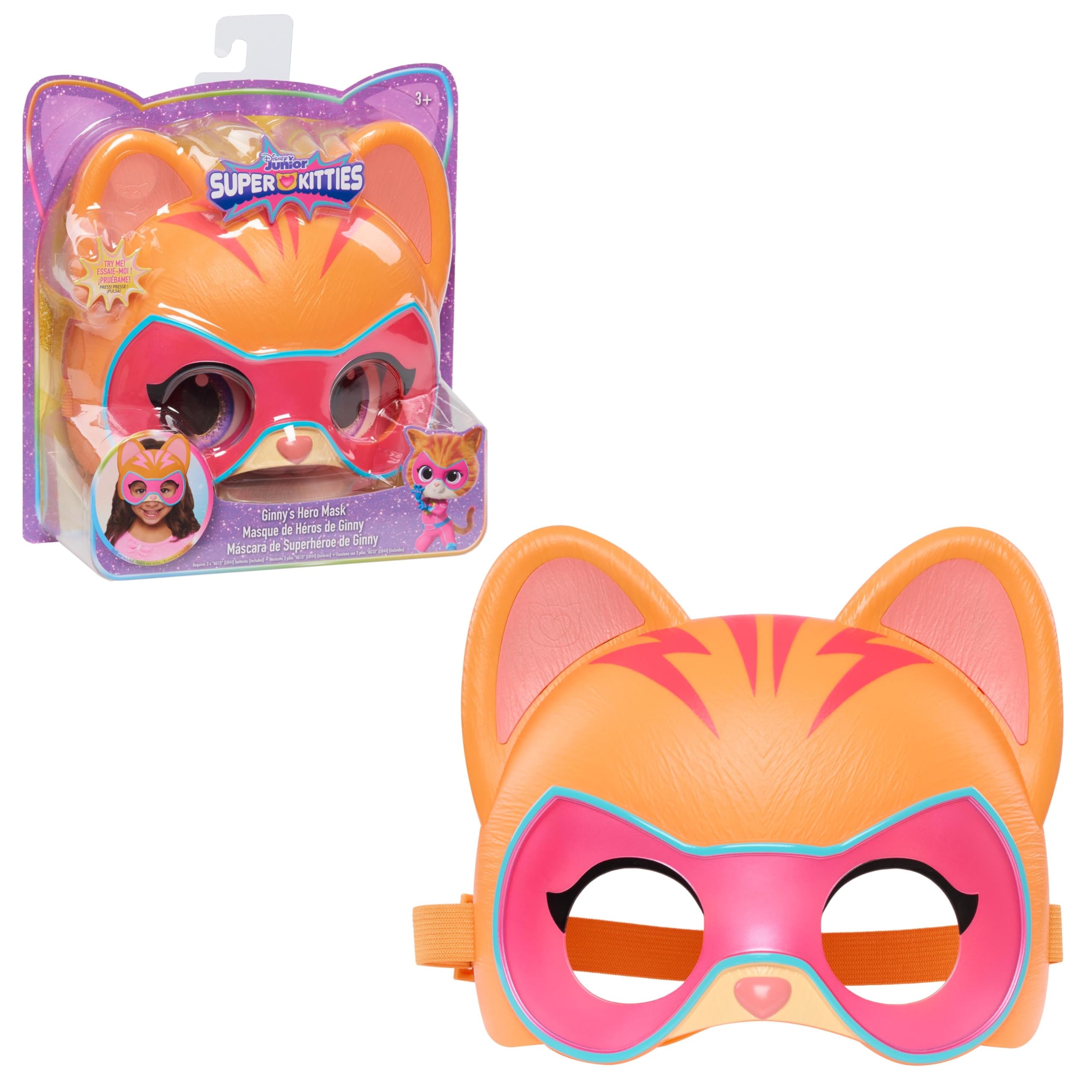 Disney Junior SuperKitties Hero Mask - Ginny, Kids Toys for Ages 3 Up