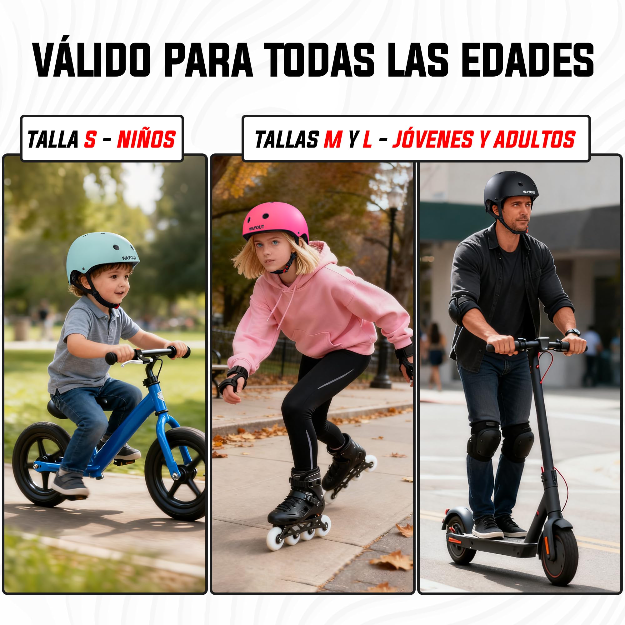 Wayout Sports - Casco Deportivo Unisex - Niños, Jóvenes y Adultos — view 3