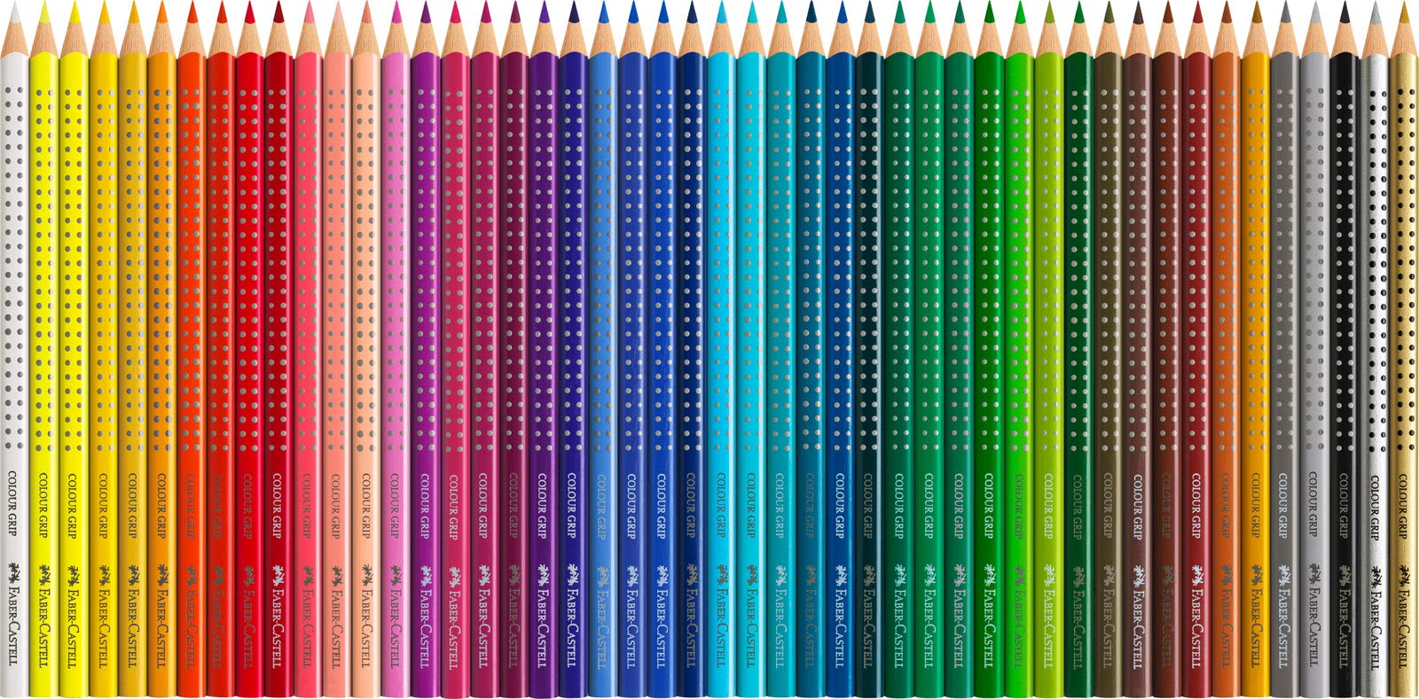 Faber-Castell 112449 - Buntstifte Set Colour Grip 48er Stück Kartonetui