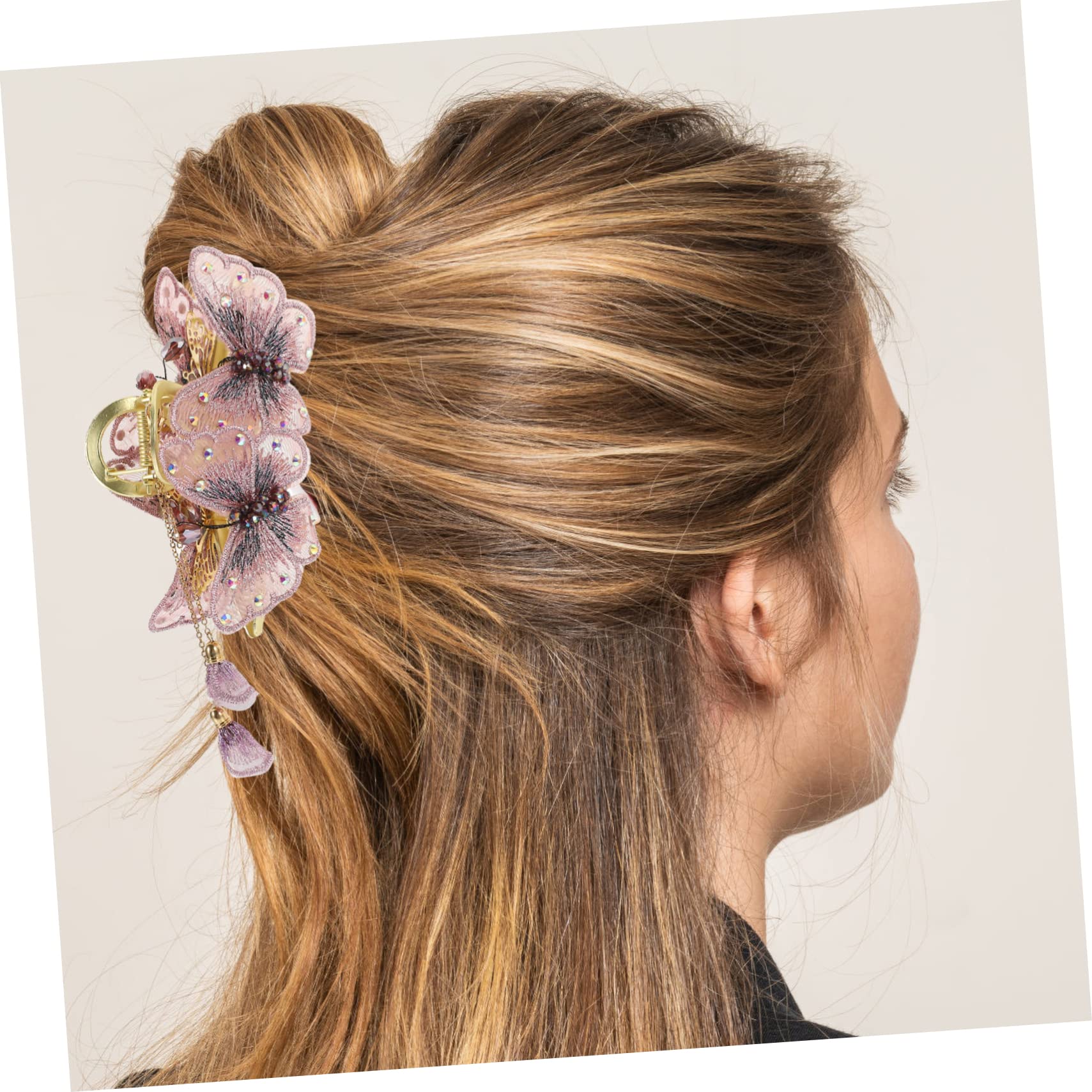 minkissy 4stücke Butterfly Hair Clip Für Vintage Haarschmuck Mit Quasten Haarspange Für Hochzeitsfrisuren Und Besondere Anlässe Leicht Und Haarschonend Zartem Und