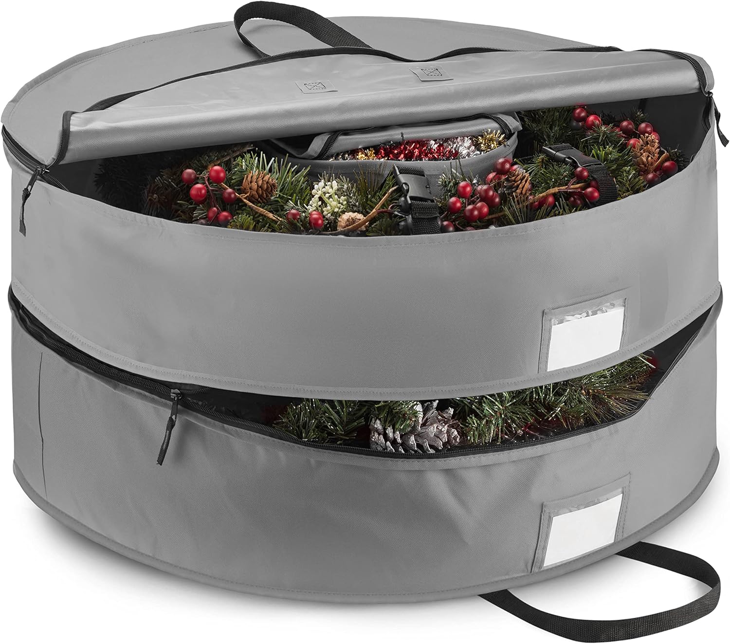 Zober Christmas Wreath Storage Container 24 Inch Wreath