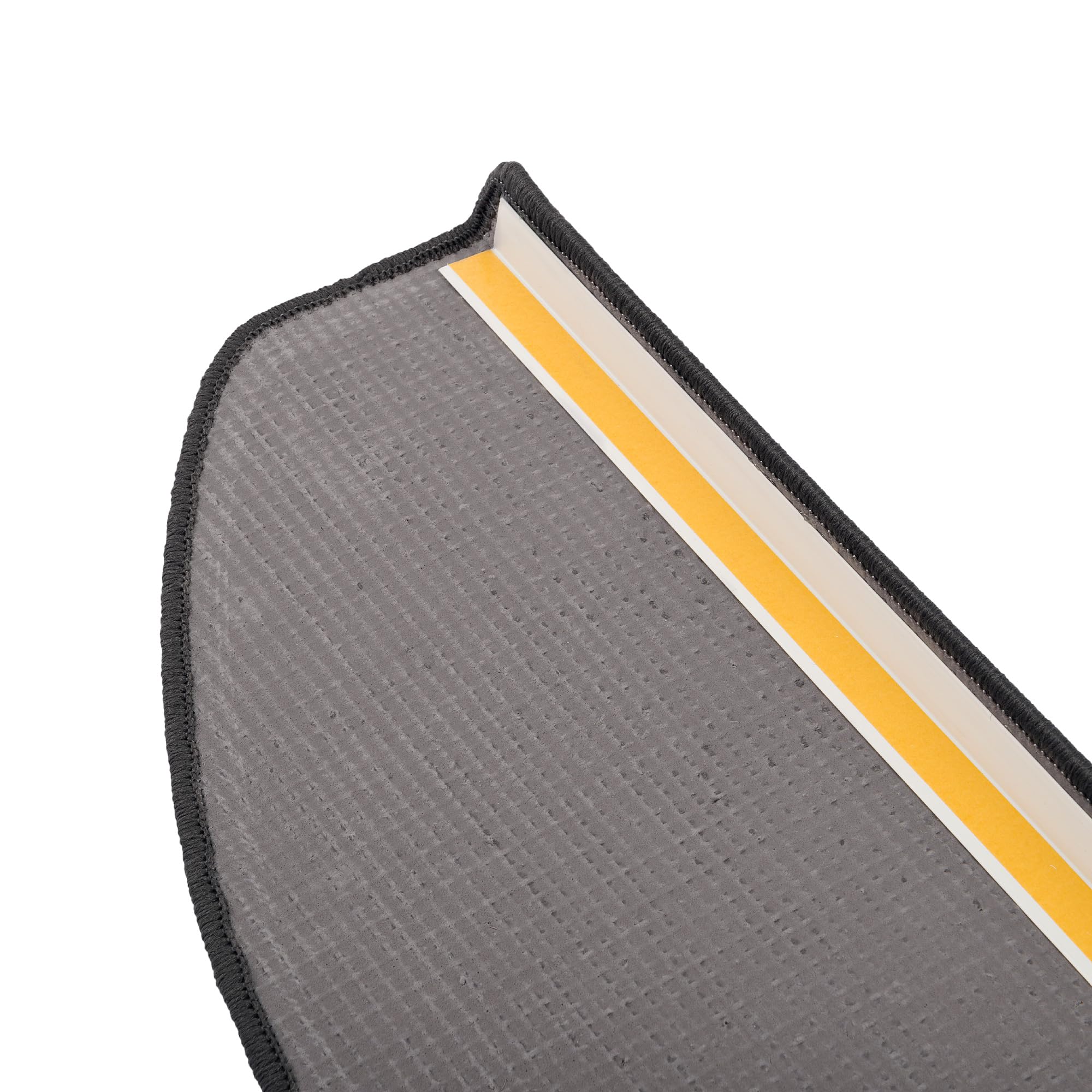 Snapstyle Natur Sisal Stufenmatte Halbrund Einfarbig, Größe/Ausführung/Menge:18x56 cm (halbrund) 15 Stck., Farbe:Stone Mix