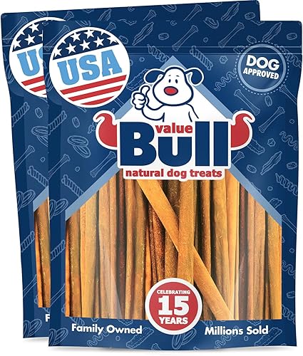 Miniatura 7 de ValueBull Palitos de colágeno USA - Masticables de carne de res prémium para perros, 7-12 pulgadas variadas, paquete a granel de 10 libras, natural