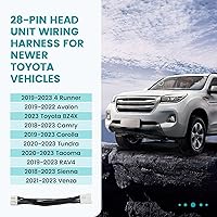 Vista 3 de NuIth Arnés de cable de instalación estéreo de 28 pines para Toyota Camry/Sienna/RAV4/Corolla/4Runner, añadir o retener cámara de marcha