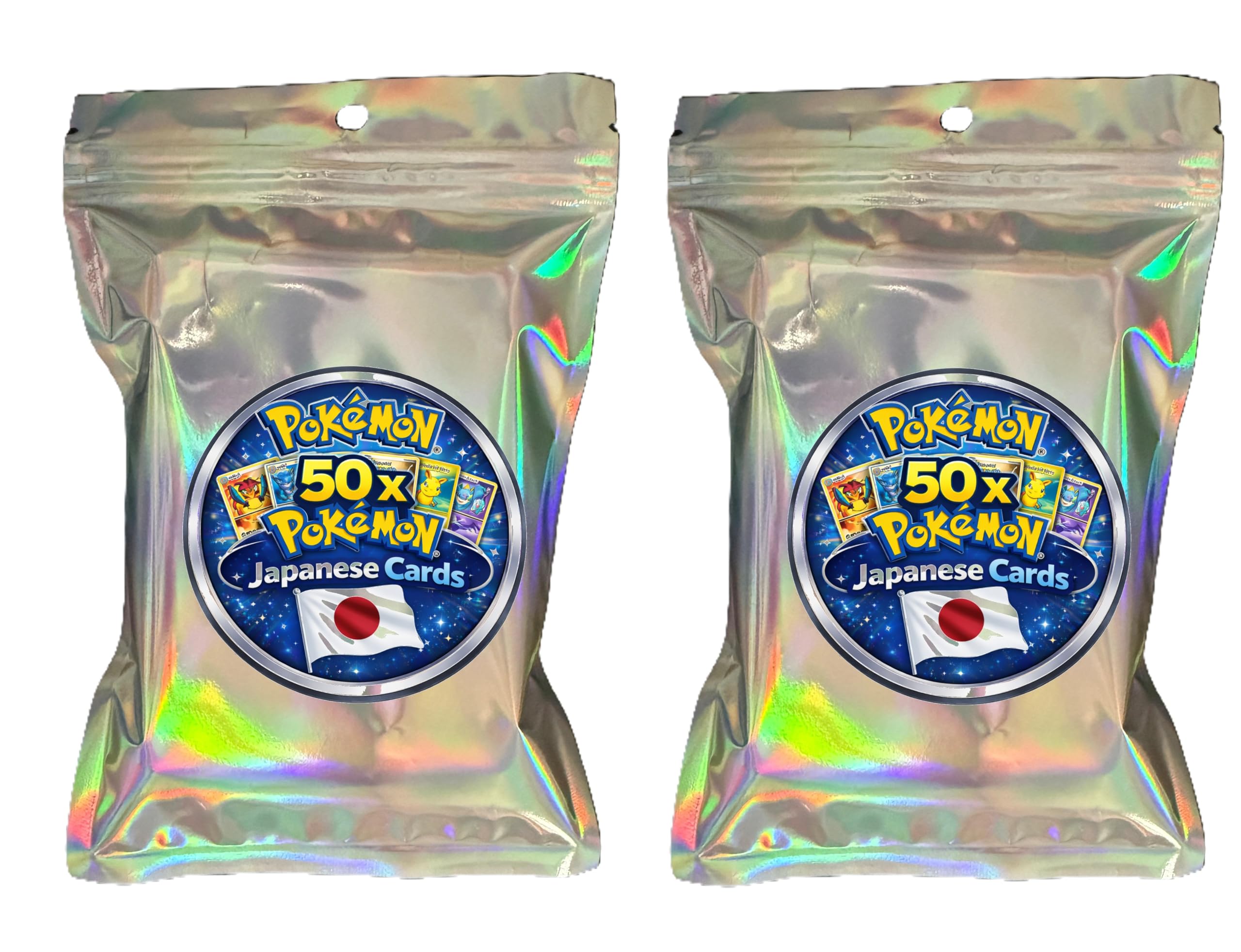 100x Random Japanese Pokémon TCG Cards Bundle | Assorted Lot | Could Include Foils, Holos or Ultra Rares | Iridescent Bag - Toys & Gamers