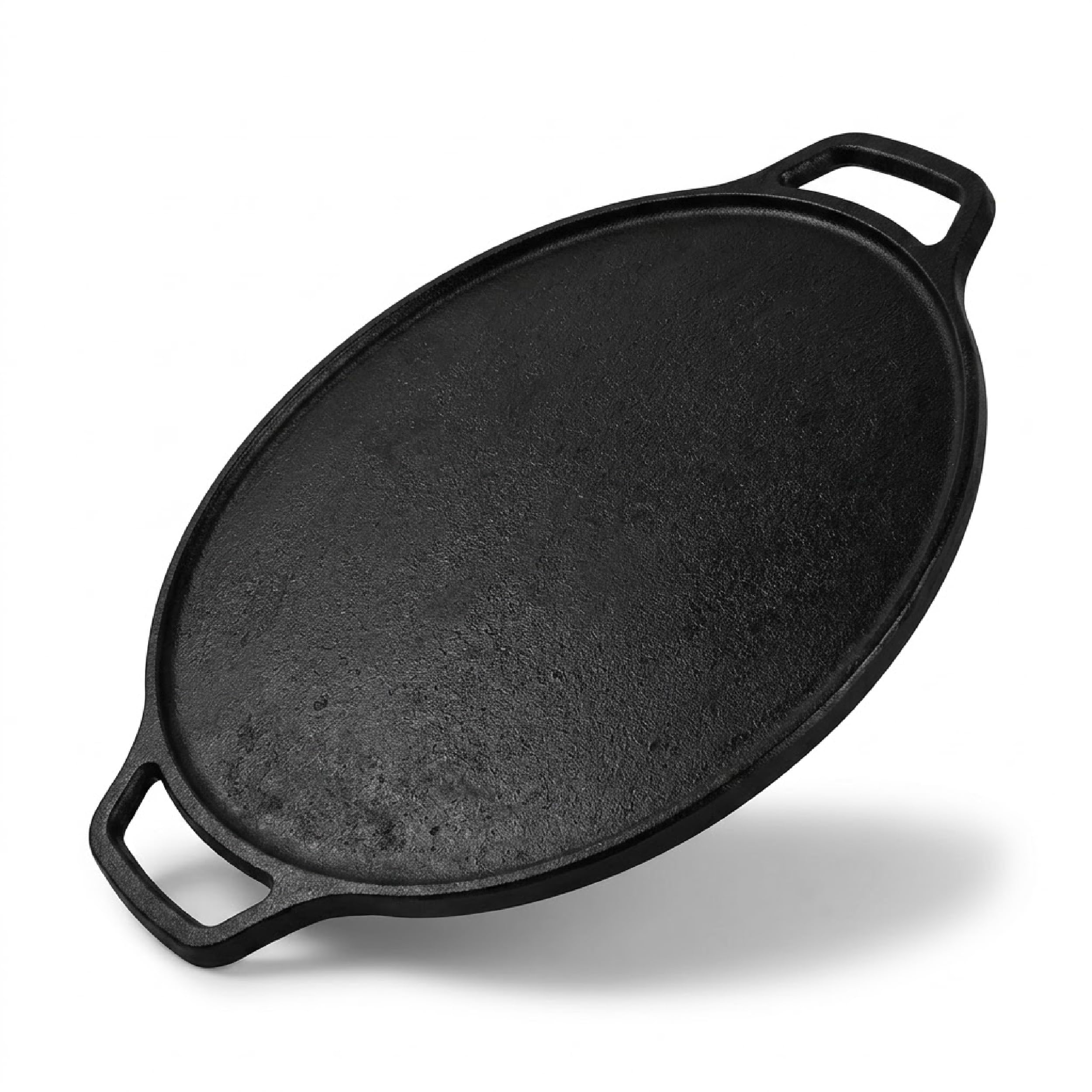 VB DACE Cast Iron Dosa Tawa, 30 cm, Pre-Seasoned, Naturally Non-Stick Surface, Heavy-Duty Cast Iron Kallu, Suitable for Crispy Dosas, Compatible with Gas Stove and Induction Cooktops-image-11