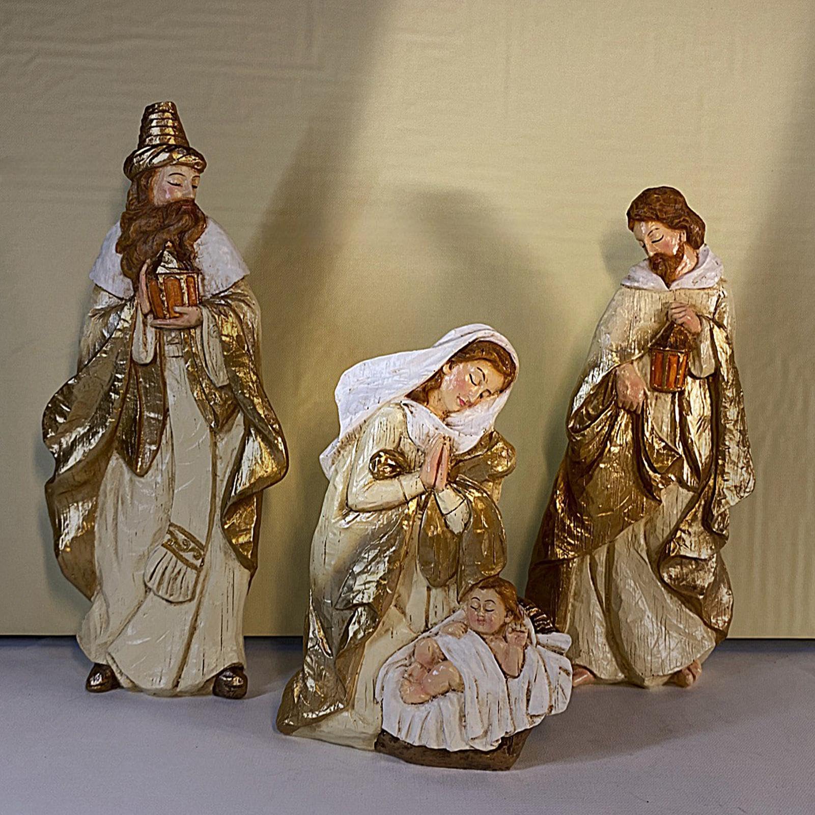 de Belén de Interior 5 Piezas Figura De La Sagrada Familia De Resina