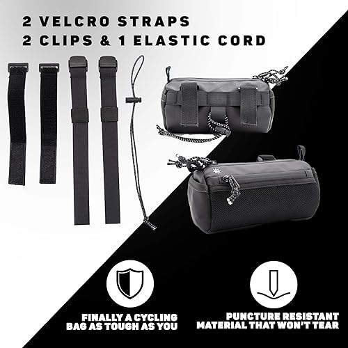 Miniatura 3 de Lumiere & Co. Bolsa para manillar de bicicleta, Bolsa para manillar de bicicleta, Bolsa delantera para bicicleta, Almacenamiento de bicicletas de