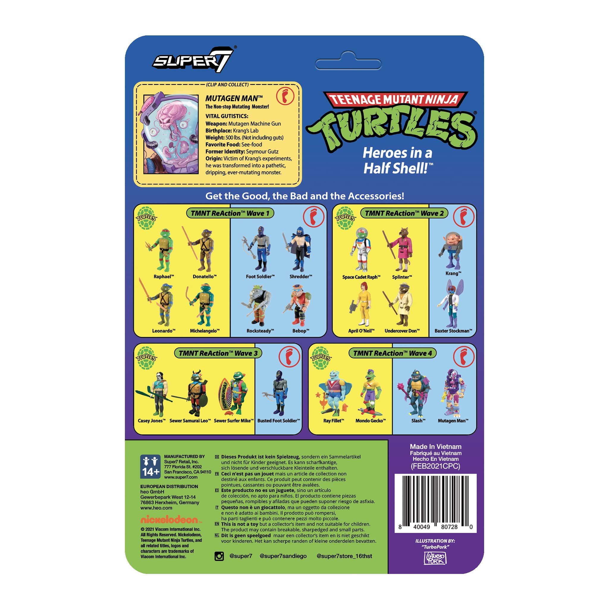 Buy Super7 Teenage Mutant Ninja Turtles: Mutagen Man Wave 4
