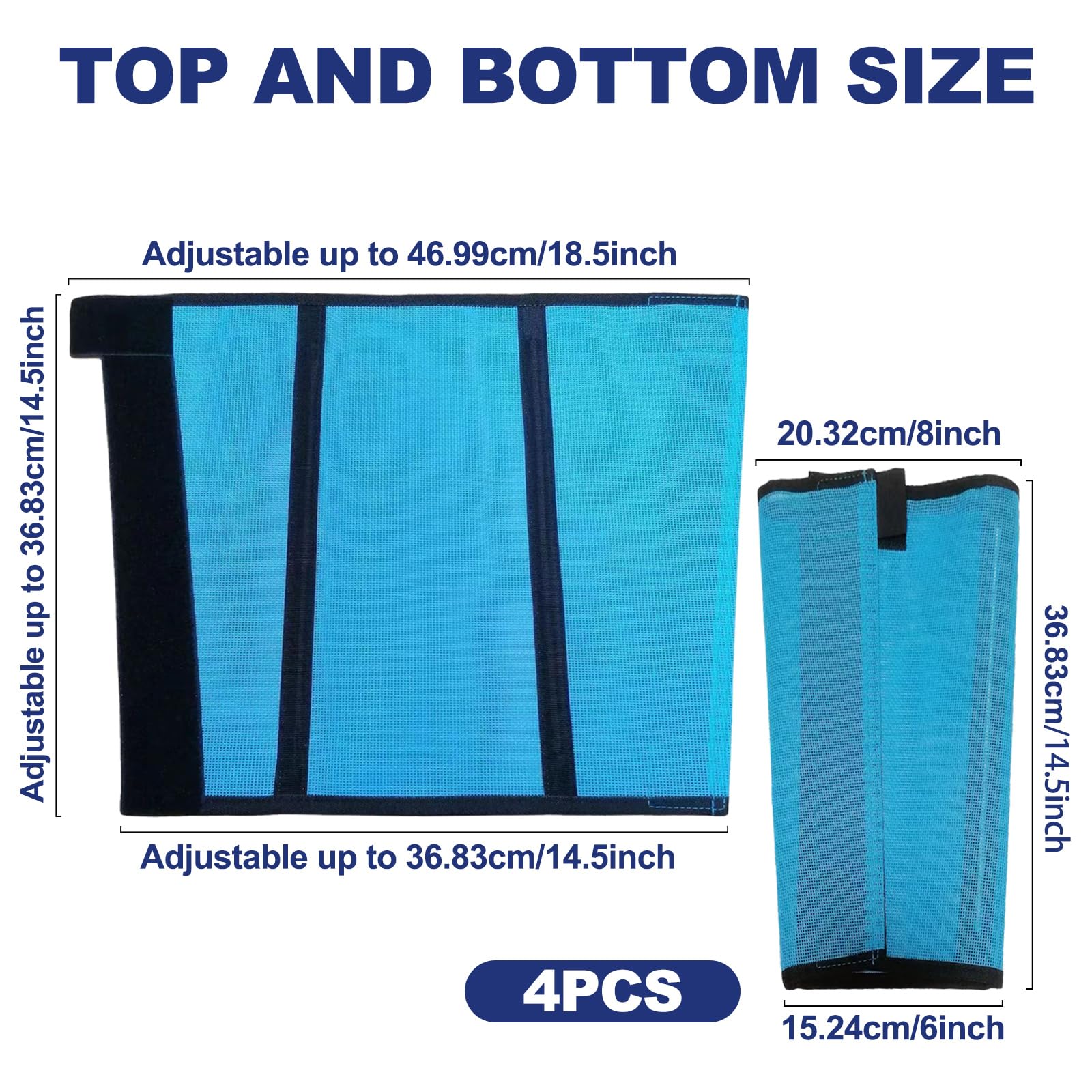 VirgoCCY Set of 44 Loose Fitting Horse Fly Boots, Breathable Mesh Boots Protective Horse Leg Wraps, Horses Leggings for Preventing Flies and Mosquitoes Bites-Reduces Leg Fatigue (9-Colors)