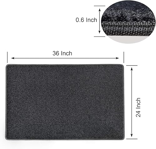 Miniatura 6 de PURE ERA Alfombra para escaleras, sin cinta, autoadhesiva, antideslizante, antideslizante, para interiores, alfombra de piso para cocina, baño,