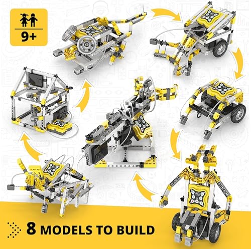 Miniatura 2 de Engino Mini ERP 2.0, construye y programa 8 robots de trabajo con Bluetooth, kit de codificación STEM para niños a partir de 9 años con software