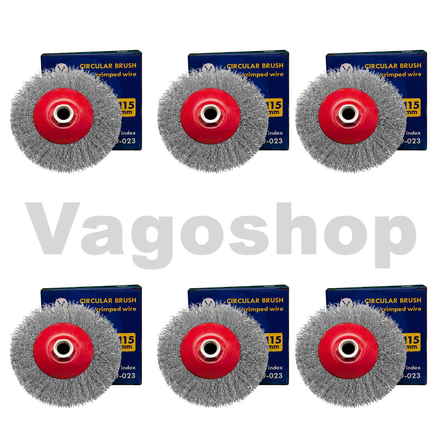 24 X CONO Spazzola Spazzola metallica 115 mm M14 Flex gewellt Spazzola smerigliatrice angolare