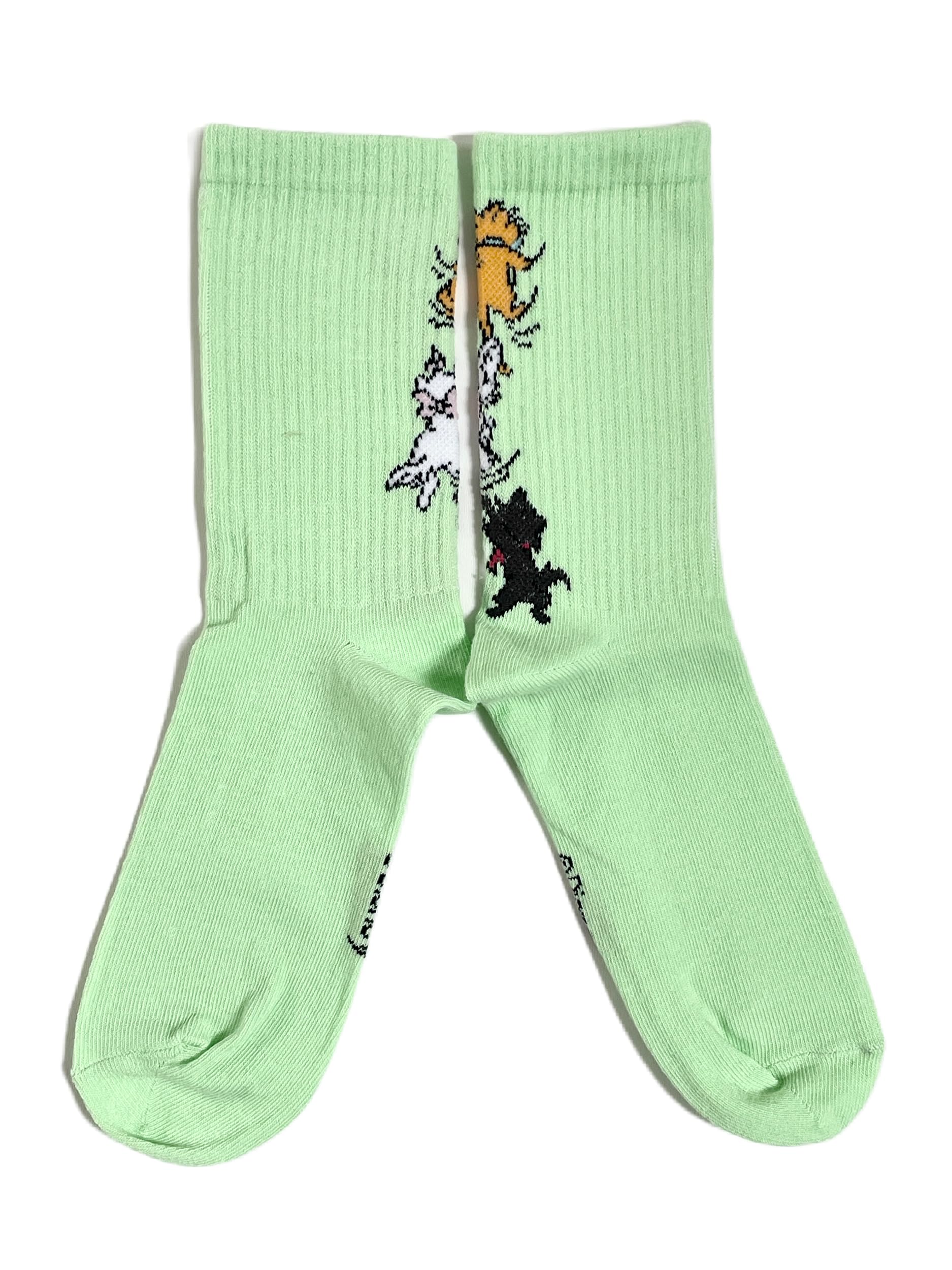 Aristocats Berlioz & Toulouse Ribbed Ladies Socks 4-8 UK / 37-42 Eur / 6-10 US