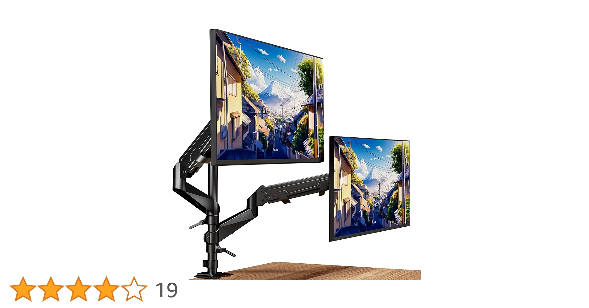 Amazon.co.jp: ロボロビン デュアルモニターアーム 2画面 安定性