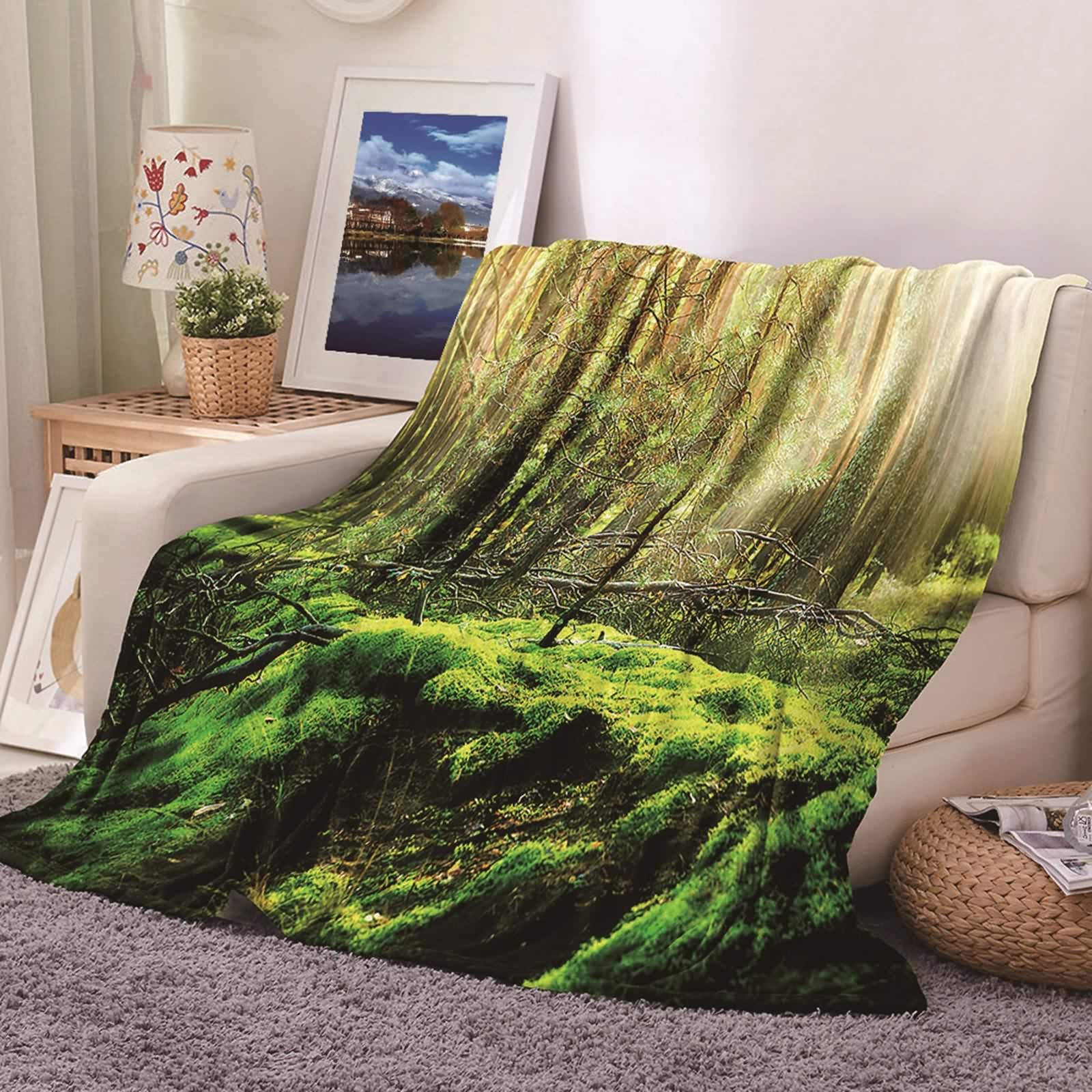 Couverture polaire flannel KnSam 80x120cm pour éliminer le froid sur le canapé ou au lit