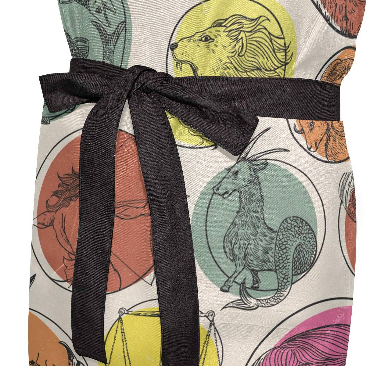 星座のエプロン Amazon｜星座ゾディアックエプロン 料理 女性 シェフ キッチン