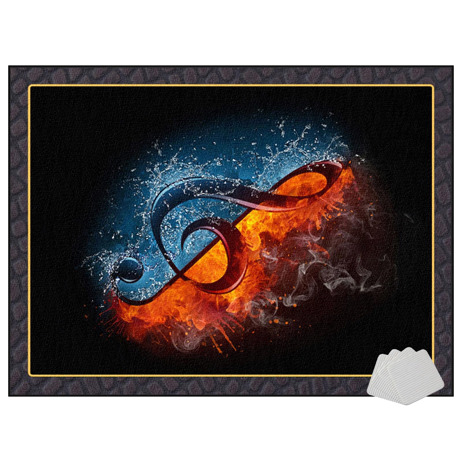 Drum Teppich rutschfeste Schlagzeugteppich Schallschutz Teppich Matte, Elektronisches Schlagzeug Rug, Professionelles Schallschutzmatte, Dicht Gewebter Oberfläche Zubehör für Drum Kit 160 x 140 cm