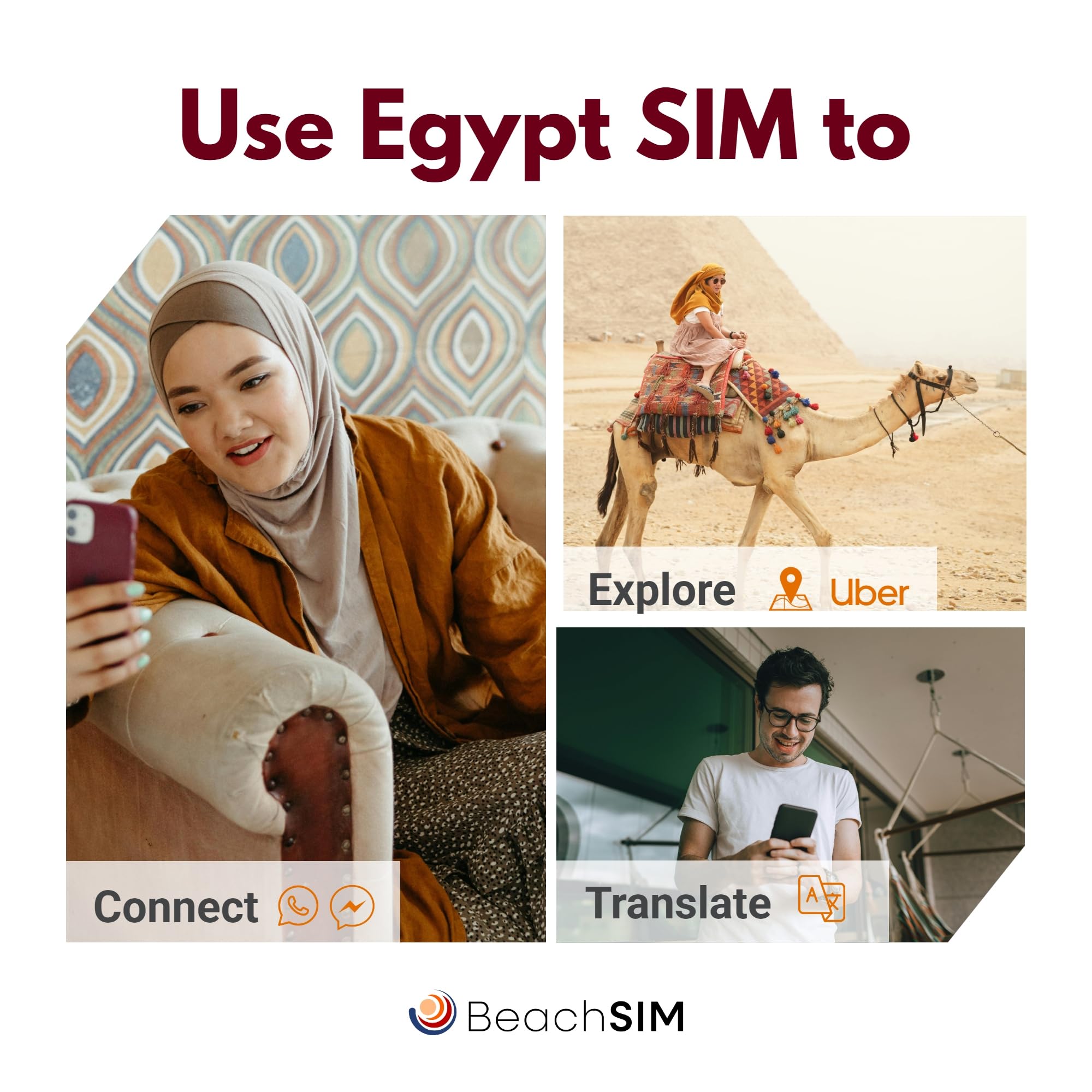 Ägypten SIM Karte 30 Tage 20 GB 4G/5G Prepaid-Daten iOS Android