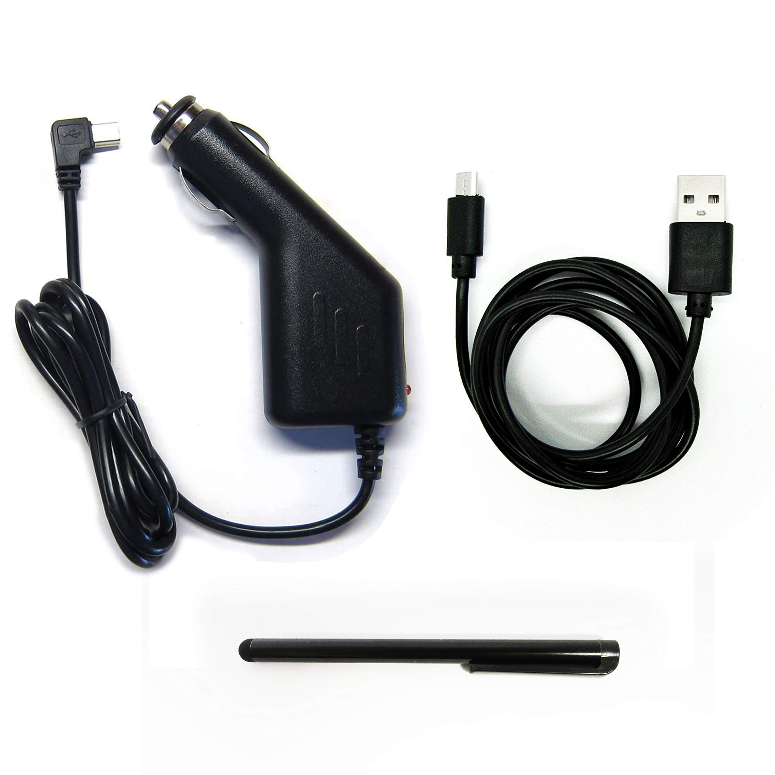Ramtech 2A DC Mini USB Car Vehicle Power Charger + Micro USB Data Transfer Cable Kit for Garmin Dezl 770 770LMTHD GPS (Non-OEM) - CHMCU