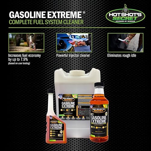 Miniatura 4 de Hot Shot's Secret Gasoline Extreme - Limpiador de sistema de combustible concentrado de 12 onzas, aditivo de combustible para motores de gasolina,