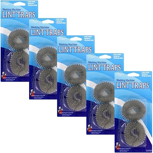 Miniatura 5 de M 10 trampas de pelusa de lavadora malla de aluminio con abrazaderas