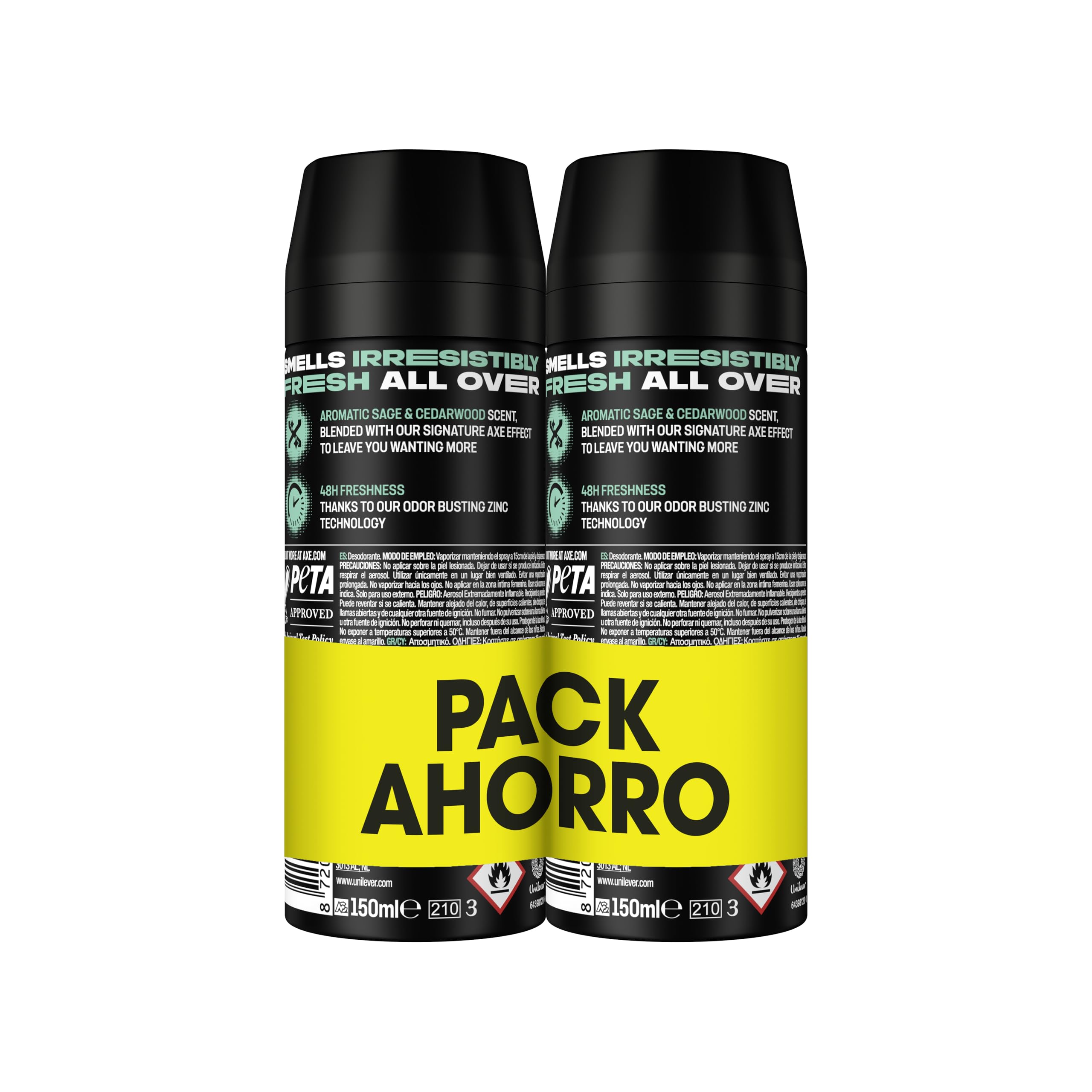 Axe Desodorante Bodyspray Apollo Pack Ahorro 150ml x2