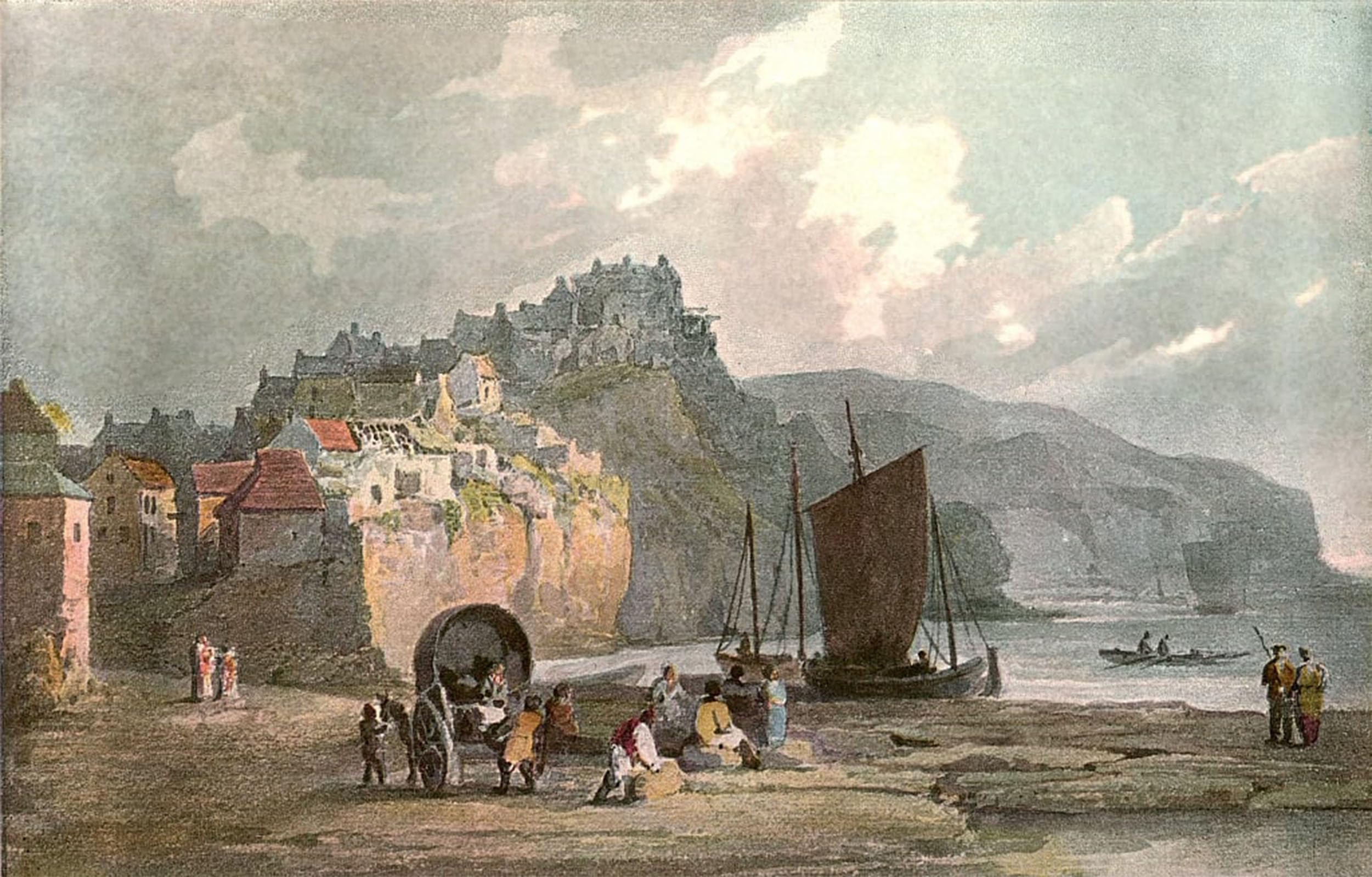 ARTXLXXBN Famous Art Print Poster Vintage Wall Art Robin Hoods Bay by Unbekannt Canvas Art Poster for Home Decor 60x90cm