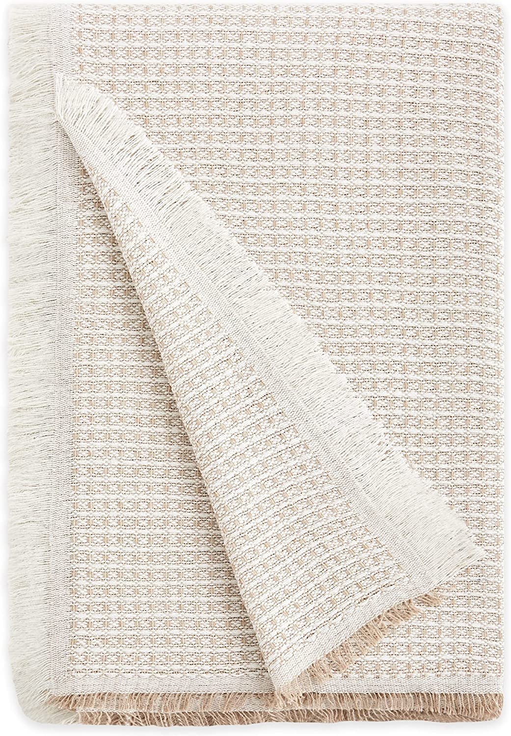 Plaidtor Multipurpose Plaid, Cotton, Beige, 180x270 cm - Image 3