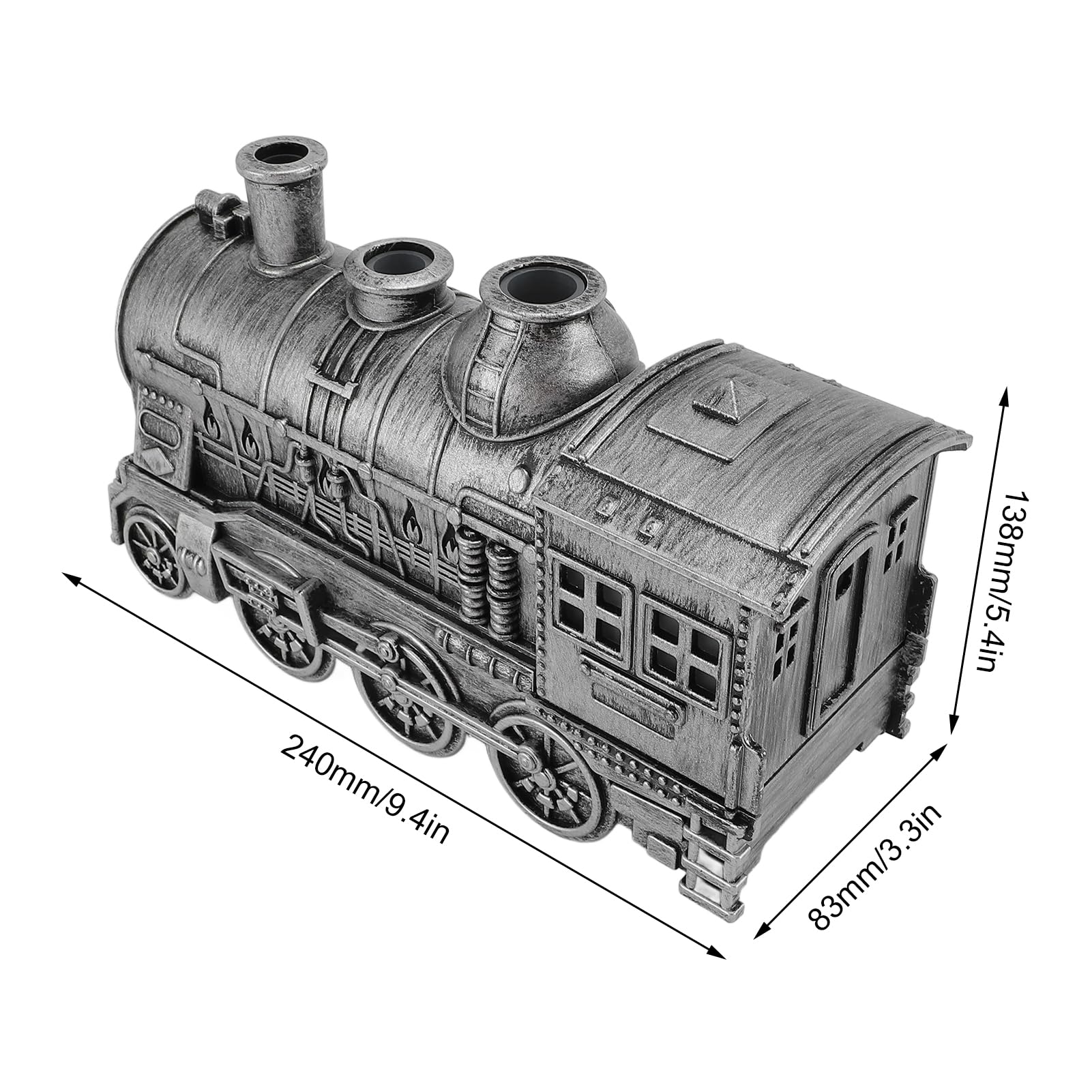 TOPINCN Diffusore per Oli Essenziali Train, 300ml Umidificatore Silenzioso con 2 Modalità Luce e Timer Telecomando per Camera da Letto Ufficio (Spina europea)