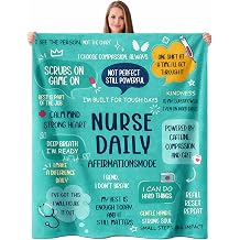 Nurse Gifts for Women Men, Soft Blanket Throw for Registered Nurses RN LPN Nursing Student Graduation,Nurse Week Birthday Appreciation Retirement Gift,Blanket for Bed Couch Travel
