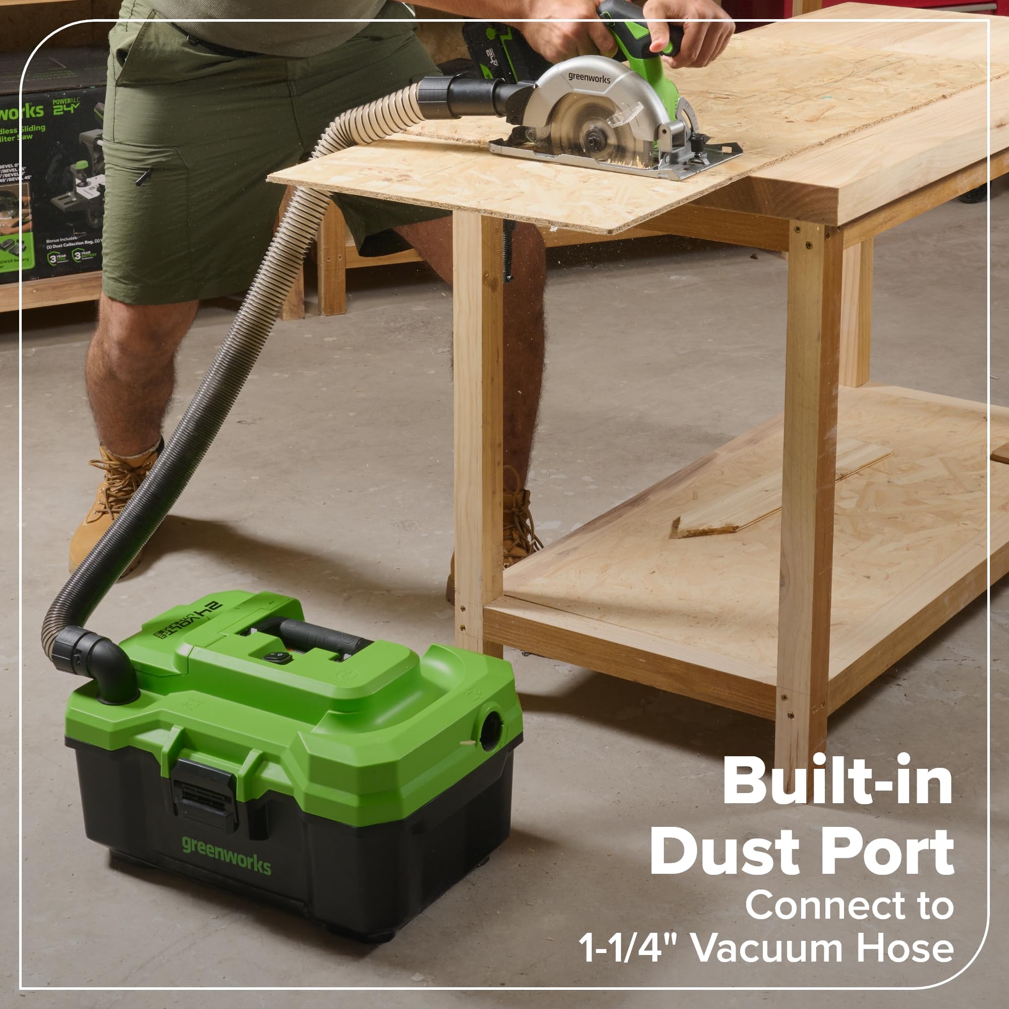Greenworks 24V combo trapano avvitatore a percussione sega circolare alternativa a calare utensile multifunzione levigatrice torcia