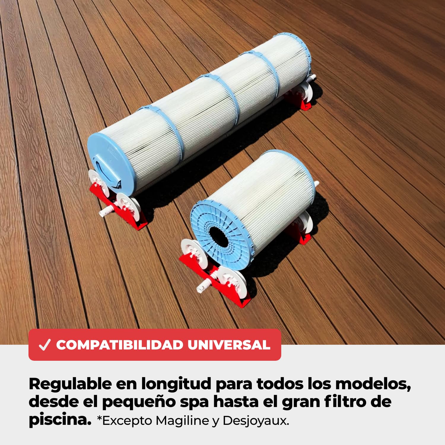 NODI Roller – Limpiador Rotativo de Cartuchos Filtro Piscina y SPA | Limpia en 1 Min | Ahorra 90% Agua | Limpio y Sin Esfuerzo | Compatible 95% Cartuchos | Chorro Potente o Hidrolimpiadora