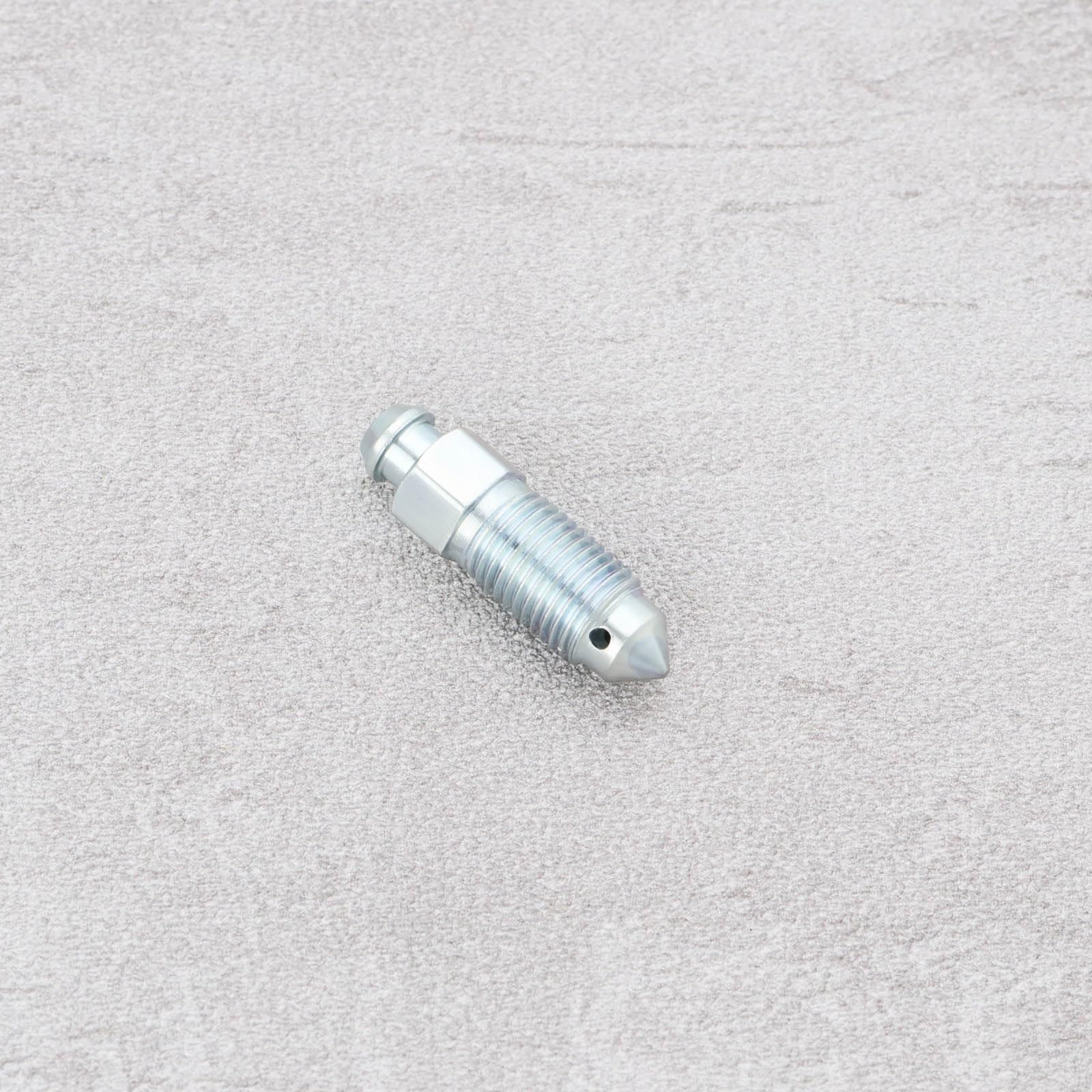 4 Pezzi Q235 Vite di Spurgo Pinza Freno in Acciaio 3/8-24 Nipplo Freno Compatibile con Harley-Davidson 502660 Argento