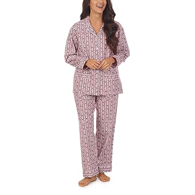 Lanz of Salzburg Classic Notch Collar Flannel PJ Set Women